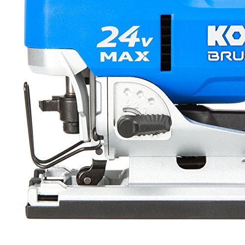 Kobalt KJS 324B-03 24-Volt Max Variable Speed Keyless Cordless Jigsaw, Blue/Black
