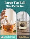 2 Pack Tea Infuser for Loose Tea,2.3 inch Flower Design Stainless Steel Tea Ball,Fine Mesh Tea Strainer with Extended Chain Hook for Brew Tea, Spices & Seasonings