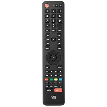 One For All Hisense TV Replacement Remote Control, Black