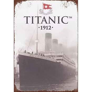 壁飾り イギリス タイタニック号 豪華客船 木製 パブ 酒場