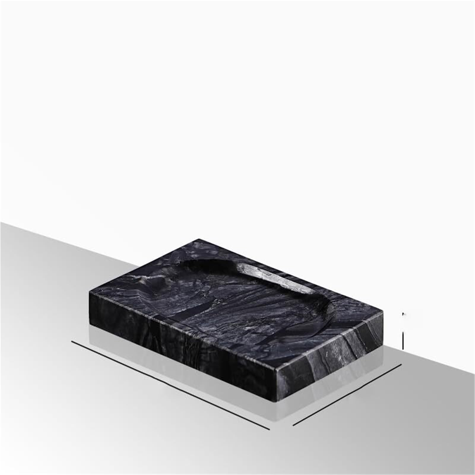 Jabonera Jabonera de mármol Alta Gama for baños Hotel, Ideal for sostener en casa, Estante y Organizador Decoración y Accesorios de Cocina(H)
