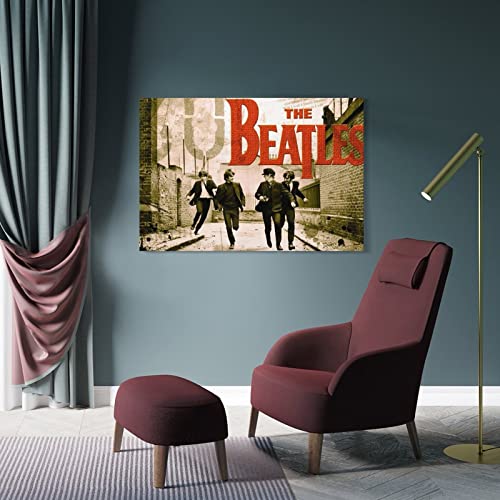 Poster décoratif rétro Beatles sur toile, affiches murales et image d’art – Décoration moderne pour chambre à coucher… - Les Beatles, Paul McCartney, John Lennon, RIngo Starr, George Harrison Poster décoratif rétro Beatles sur toile, affiches murales et image d'art - Décoration moderne pour chambre à coucher… – Image 5