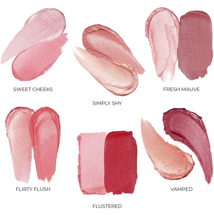 NATASHA DENONA Original | HY-BLUSH | cloudy cream cheeck duo | COLORETE | 10 gramos | VEGANO | by BELLA | (FLUSTERED, 10 g (Paquete de 1))
