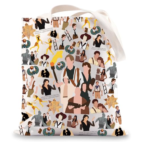 Bolso tote Evelyn Movie de G2TUP para fans de O'Connell y Evelyn, regalo con temática del Alto Sacerdote Imhotep y tours de O'Connell miniatura 1