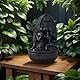 Zen’Light - Zimmerbrunnen Buddha Grace mit Farbiger LED-Beleuchtung - Zen-Dekor Ideal für Meditation und Entspannung - Leise Wasserpumpe - Abnehmbare Skulptur - H 40cm