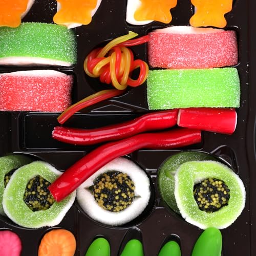 Look-O-Look Candy Sushi 300g – Fruchtgummis aus Schaumzucker & Süßwaren in Maki- und Nigiri-Optik – Originelles Geschenk für Partys, Geburtstage, Naschkatzen und asiatische Themenabende