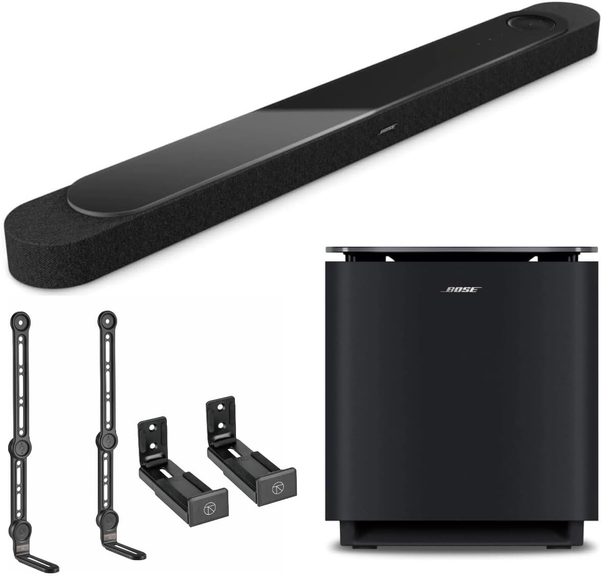Lifestyle Ultra Soundbar with Ultra Subwoofer Bundle + 2 Soundbar Mount Options, Dolby Atmos Home Theater System with Wi-Fi, Bluetooth, AirPlay, Alexa, (Black, Soundbar + Subwoofer)