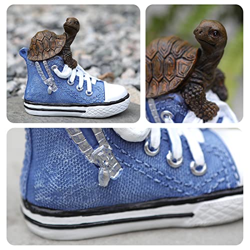 Vojuan Turtle Statue Turtle Figurine In Shoe For Home And Outside, Turtle Garden Decor Sculpture Outdoor Decorations For Patio Yard Porch Balcony Or Lawn, Unique Housewarming Gift(Turtle) #TOP4