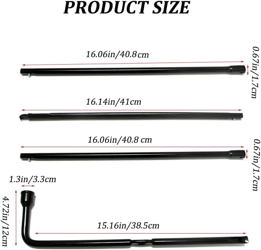 Spare Tire Tool Kit, Super Duty Spare Tire Jack Lug Nut Wrench Release Repair Handle Kit with Leather Case Replacement for Ford F250 350 450 550 2008-2016