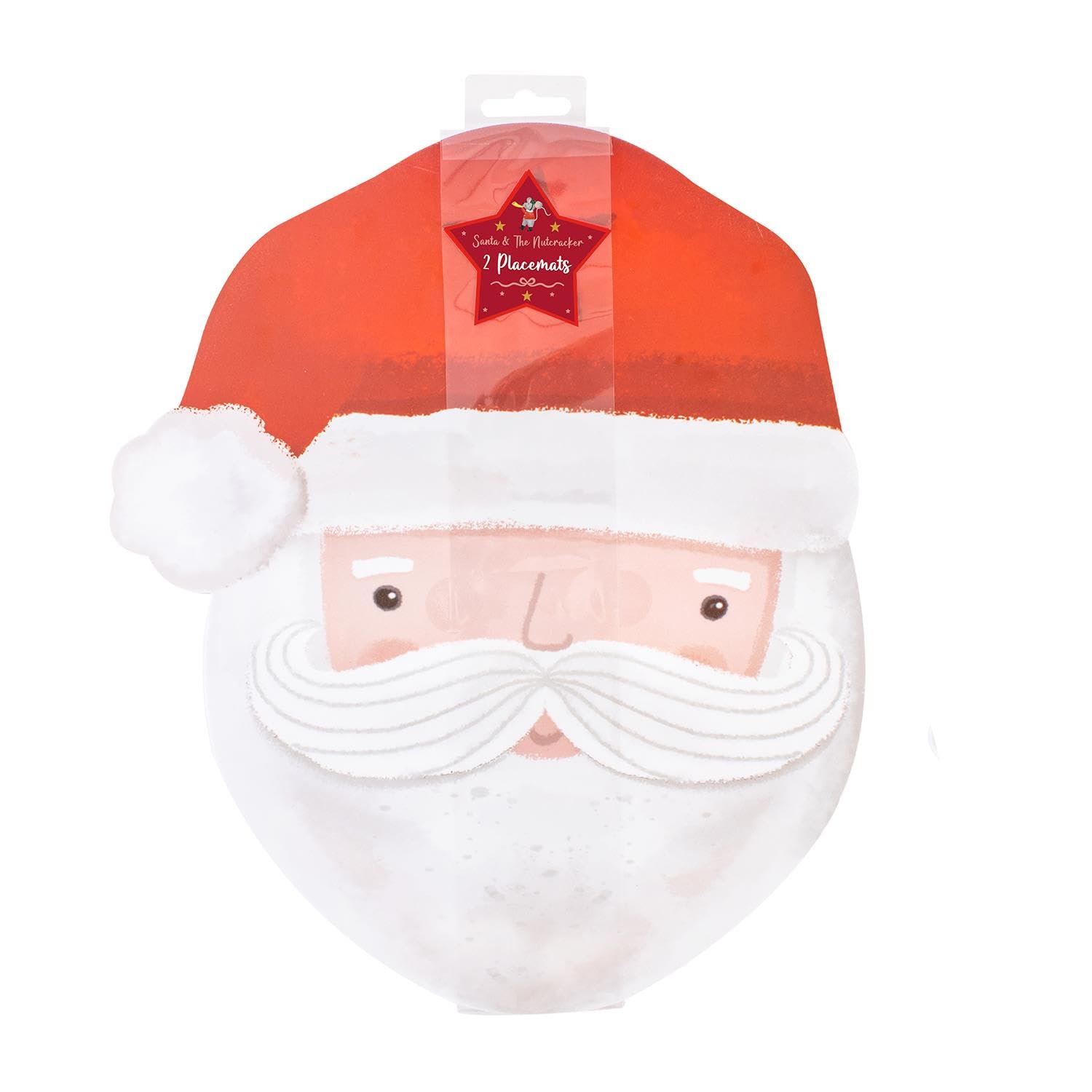 YöL Pack Of 6 Santa Placemats Christmas Dinner Table Decoration Festive Surface Protector