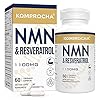 NMN-Trans-Resveratrol-99-Purity-Black-Pepper-1100mg-for-Max-Absorption-Powerful-Antioxidant-Anti-Aging-Supplements-for-Immune-Skin-Health-60-Capsules-Pack-of-1 KOMPROCHA NMN + Trans-Resveratrol 99% Purity+ Black Pepper 1100mg, for Max Absorption, Powerful Antioxidant & Anti-Aging…