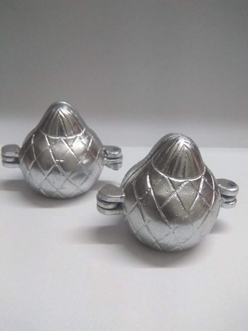 MAHA CREATION modak Mould Aluminium Set of 2 Small Size 2 no