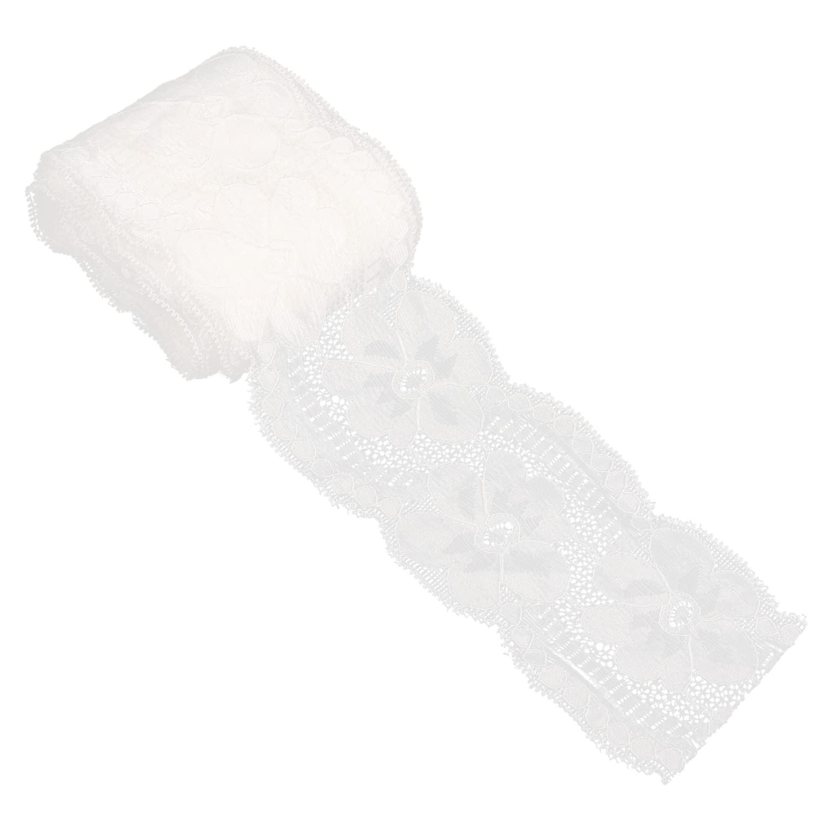 EXCEART 4piezas Lazo De Encaje Elástico Para Manualidades y Ropa Adorno De Costura Para Vestidos Decoración De