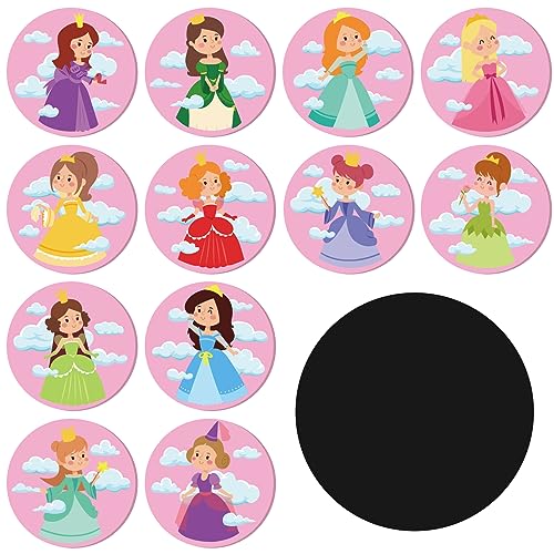 Geyee 24 Pcs Potty Training Stickers Potty You Pee on Toilet Reveal Stickers Chart Reusable Pee Decals Color Changing Seat Toilet Targets for Boys Girls Kids Training Use(Princess)