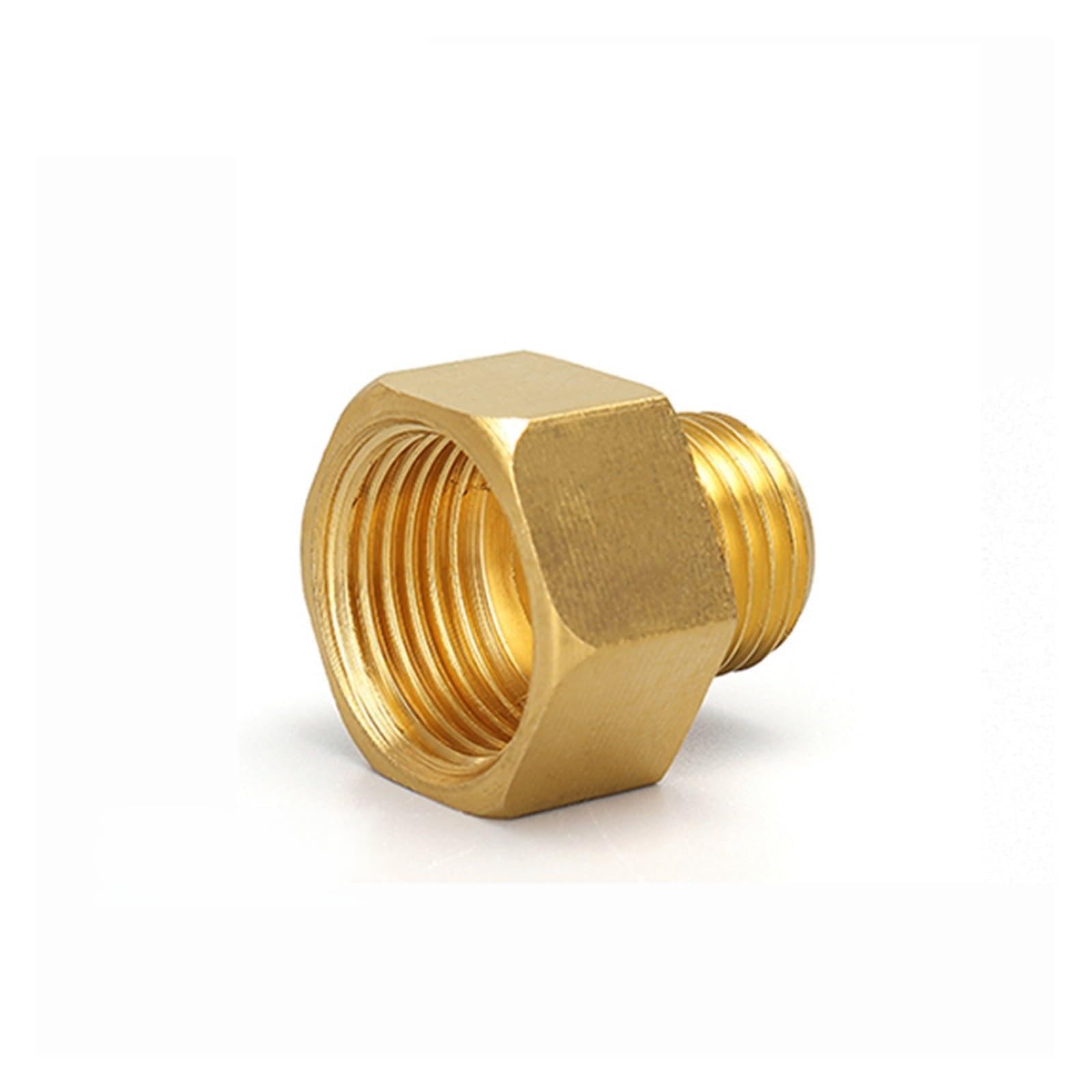 LIUCH Brass Adapter Fitting Pipe Hex Nipple Fitting Quick Coupler Adapter 1/8 1/4 3/8 1/2 3/4 1 BSP Reducing Hexagon Bush Bushing(Black,A 1L2_B 1L2)