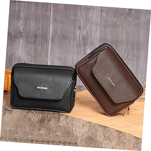 Yardenfun 1 Unidade Carteira De Telefone Carteira De Couro Bolsa De Cintura Para Homens Bolsa Mascul