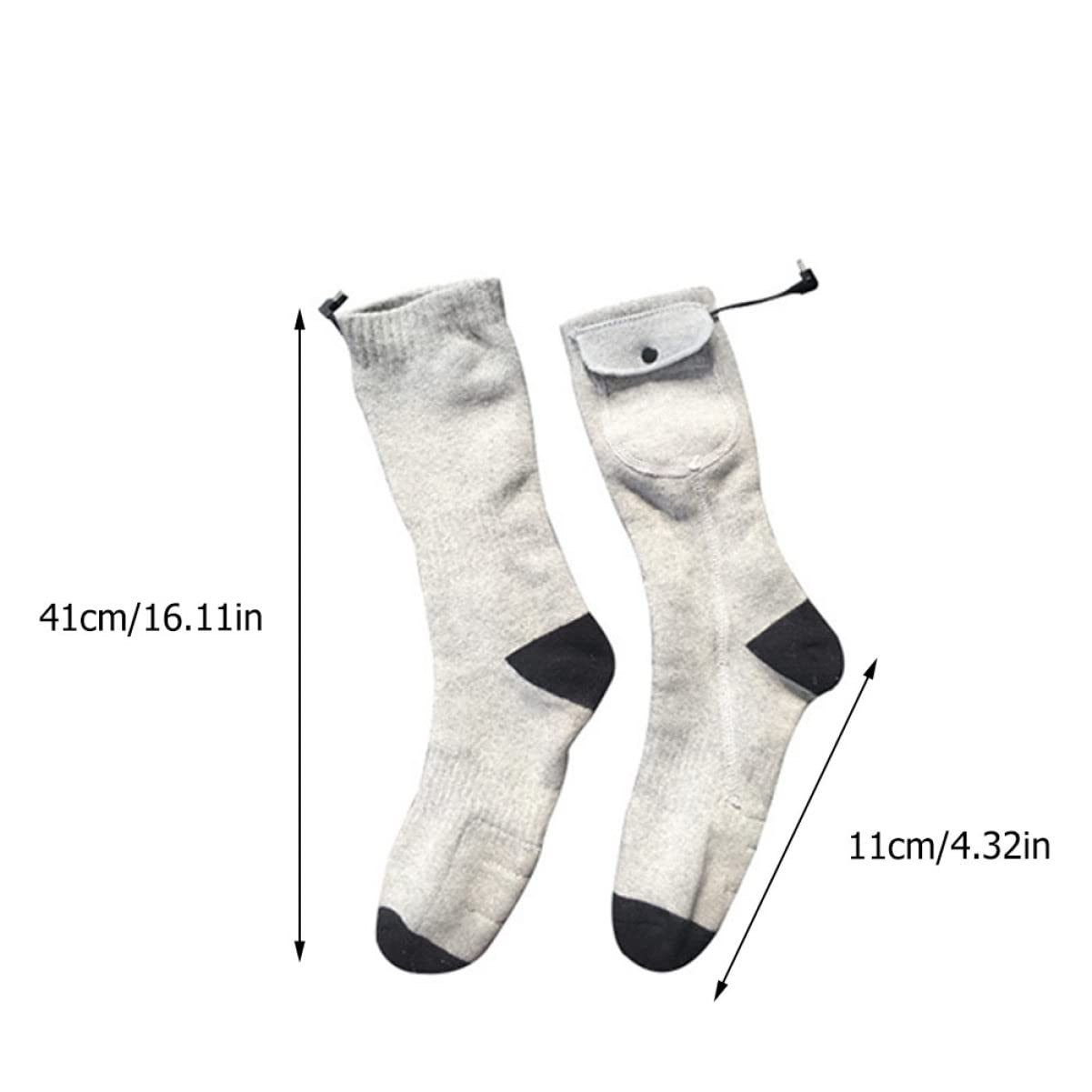 BESPORTBLE 2paare Intelligente Beheizte Socken Für Und USB-ladbare Warme Wintersohlen Stufige Temperaturregelung Für Outdoor-aktivitäten Und