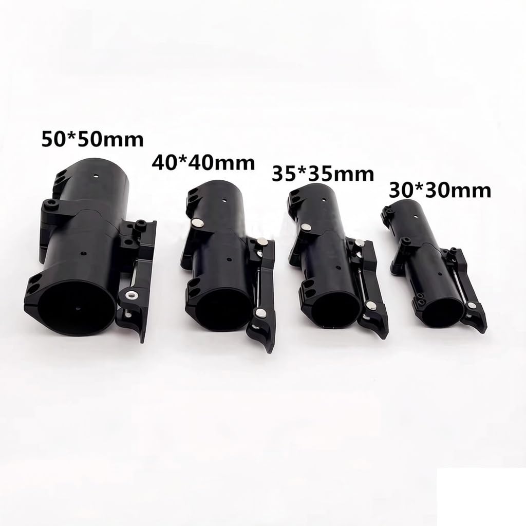 1 szt. Rura z włókna węglowego płaskie składane ramię 30-50mm ulepszone poziome składane złącze ze stopu aluminium wspólne dla RC Drone UAV multicoptera Wymienny(50x50mm)
