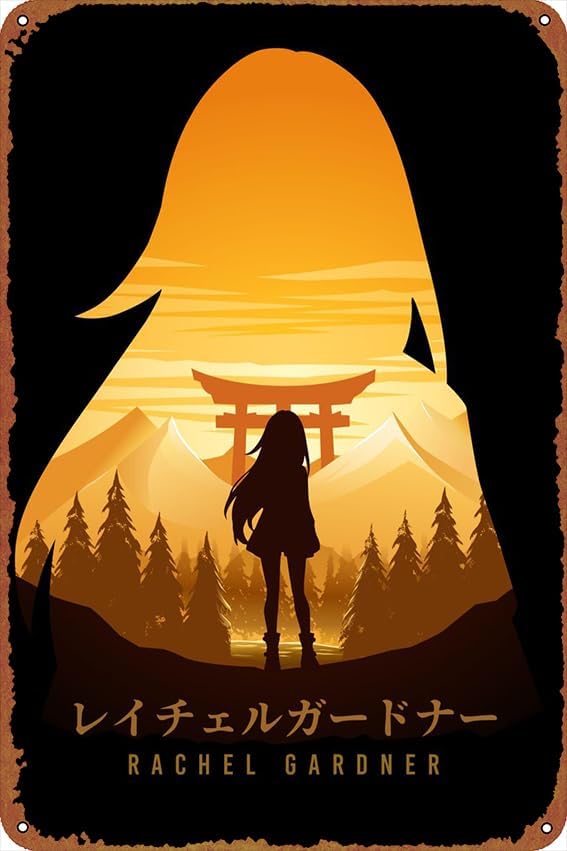 Miniatura 1 de Rachel Ray Angels Of Death - Póster de anime con logotipo de gasolinera y gasolinera, 8 x 12 pulgadas