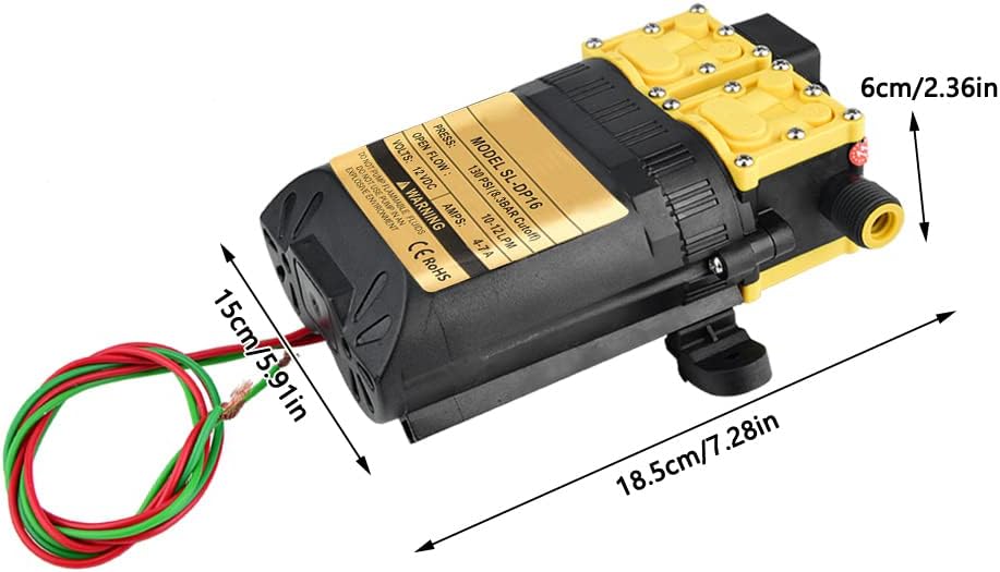 Electric High Pressure Water Sprayer Pump for Agricultural Use - Made From Cast Steel and ABS Plastic - Dual Core Power Pump - New