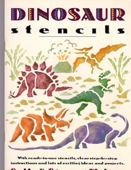 Hardcover Exotic & Extinct Animals: Dinosaur Stencil Book