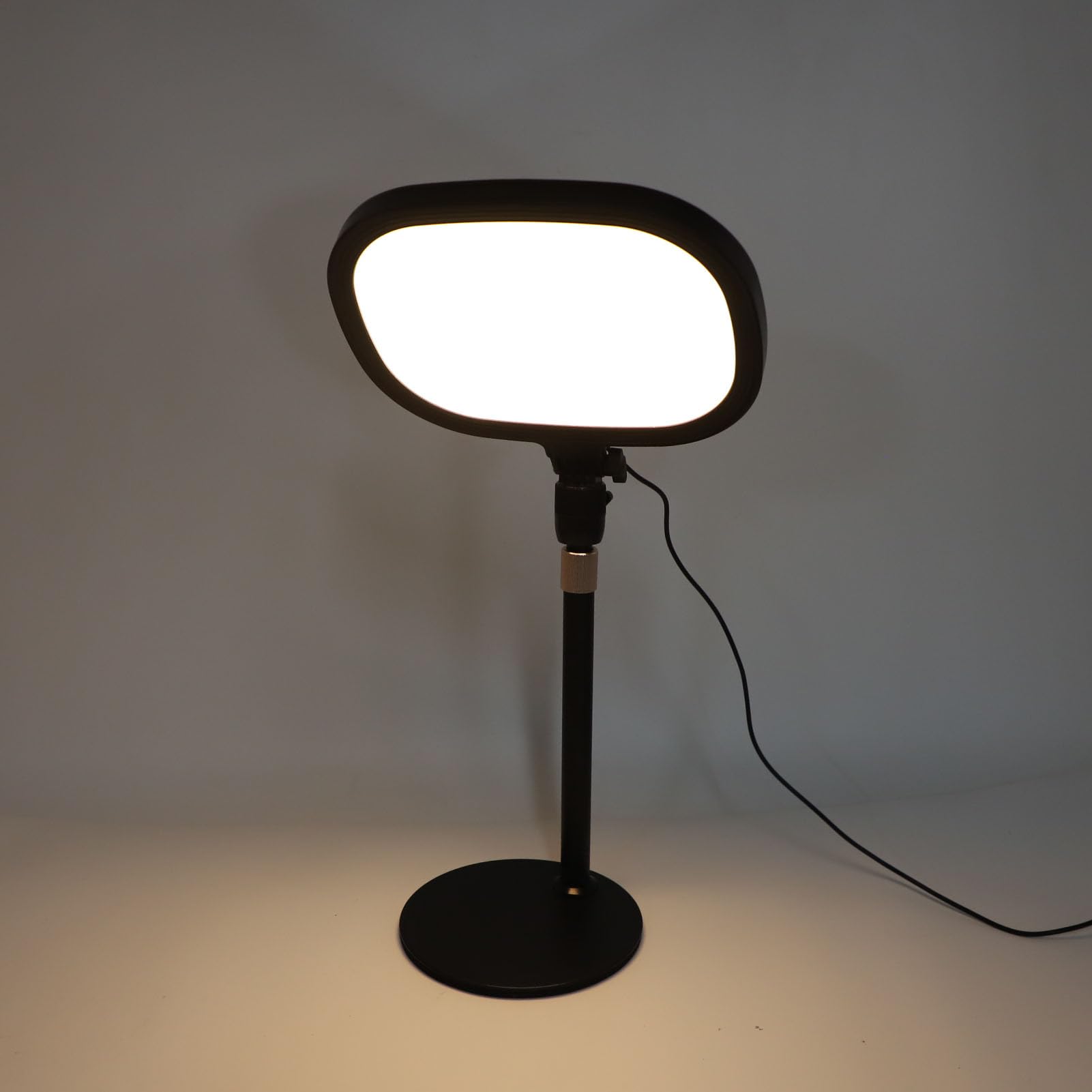 Cryfokt Kit di Illuminazione per Videoconferenze da Tavolo con Design a Luce Morbida e Supporto per Telefono per Videochiamate e Trucco con Zoom
