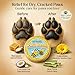 Crystaltails Dog Paw Balm for Dogs – Lick Safe Paw & Nose Balm for Dry, Cracked Paws, Non-Toxic Daily Paw Care, with Beeswax & Cocoa Butter (2oz) (60g)