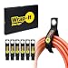 Wrap-It Heavy-Duty Storage Straps (7" Small - 6 Pack) - Hook and Loop Organizer Hanger for Indoor Extension Cords, Cables, Rope for Garage, Home, Shop, Boat, Marine, RV and Camping Organization