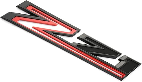 Miniatura 5 de 2 piezas Nuevos Emblemas Z71 de Reemplazo para 2019-2021 Silverado 1500 2500 3500 Pegatina Placa de Identificación OEM 84632695 (Negro Rojo)