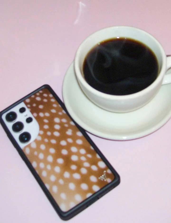 Image of Wildflower Cases - Compatible with iPhone 16 Pro Max | Protective Black Bumper, 6.5ft Drop Test Certified, Women Owned Small Business | Fawn Deer