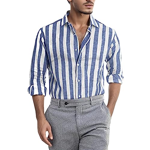 Camisa social masculina xadrez abotoada camisa casual manga longa verão praia camisas camisas sociai