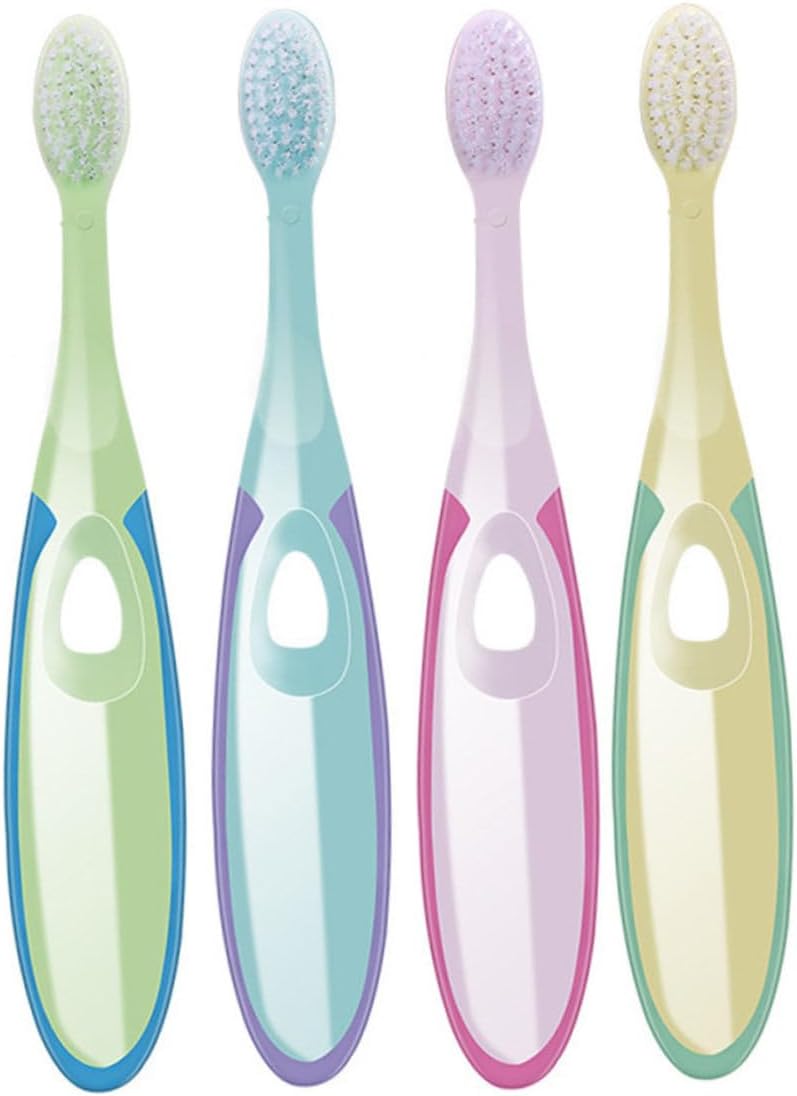 4pcs Soft Bristles Toothbrush for Ages Portable Lightweight Teeth Cleaning Brush for Boys and Safe Dental Care Tool