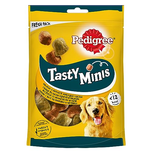 Pedigree Tasty Minis Leckerbissen mit Hühnchengeschmack für Hunde (6 x 130g)