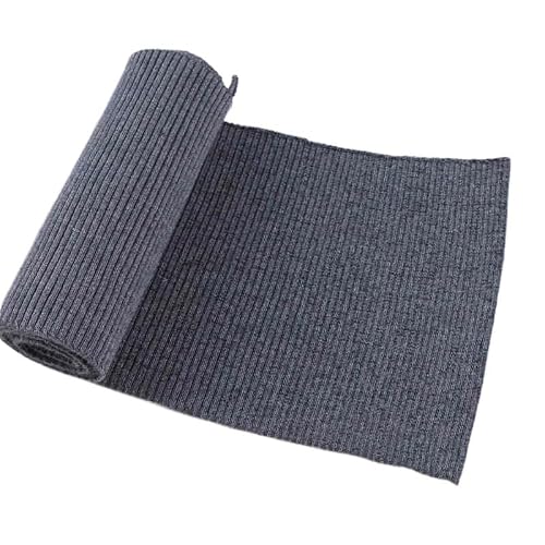 Rib Knit Cuffs, Pure Cotton Stretch Rib Knit Fabric for Baseball Jacket Neckline Cuff Hem Sewing 90x17cm(20)