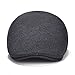 VOBOOM Men's Cotton Flat Ivy Gatsby Newsboy Driving Hat Cap (Style2-Dark Grey)