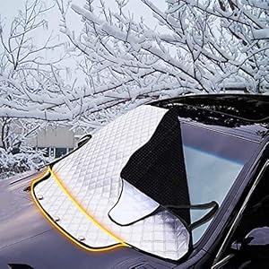 Windscreen Cover Snow- FREESOO Car Windshield Cover- Frost Windscreen Cover- Magnet car Windscreen Frost Cover- Car…