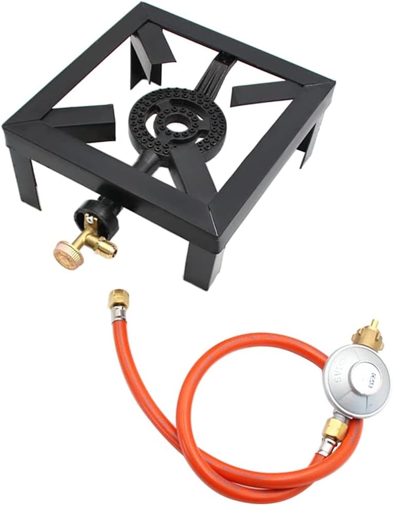 Gas Boiling Ring Cast Iron Burner Large LPG Stove Outdoor Camping Cooker Iron e Portable Fire Control Stove Furnace