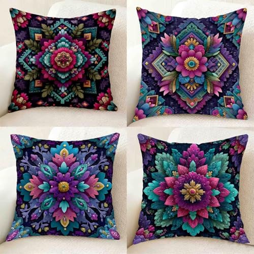 �N�b�V�����J�o�[ �� �N�b�V�����J�o�[ 45x45cm 4���Z�b�g, �_�炩�� �ӂ�ӂ� �\�t�@�[�N�b�V���� �{�w�~�A Cushion Cover ����@�ې� ���_�� �\�t�@�[�N�b�V���� �B���t�@�X�i�[ �p �ƒ� �I�t�B�X �֎q �ԓ� �x�b�h �C���e��