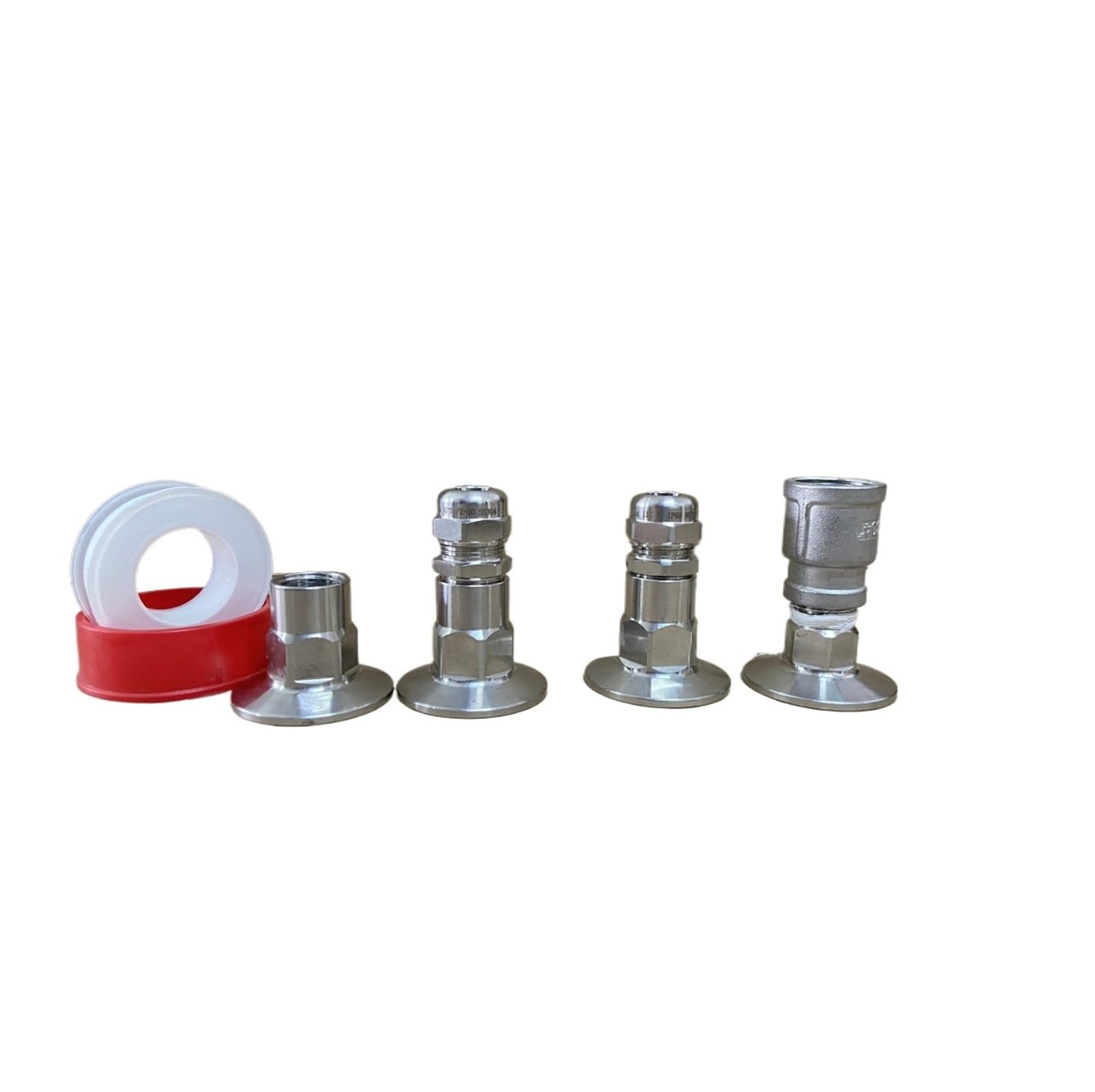 Enfriador de Mosto Kit de desconexión rápida de Triple Abrazadera de 1,5" (50 mm) for enfriadores de serpentín Tubular de contraflujo, Sanitario 304