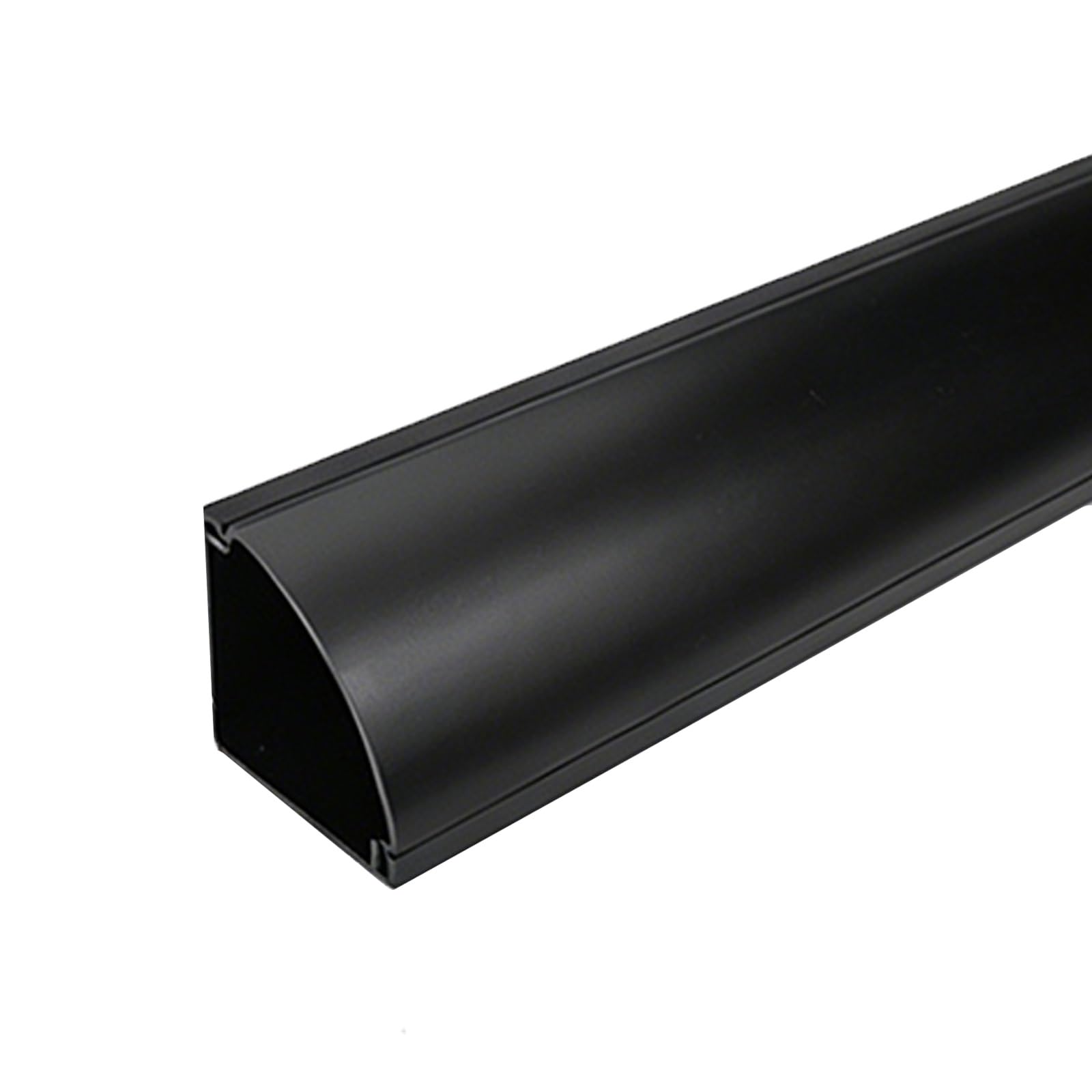 Kabelschlauch Kabelkanal Boden 3,5 X 3,5cm, Kabelmanagement Kabelkanal Selbstklebend, Dreieckig für Heim Büro(Black,300cm/118in)