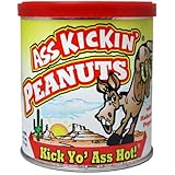 ASS KICKIN' Habanero Pepper Hot Spicy Peanuts – 4.25oz - Spicy Food Challenge and Ultimate Hot Gourmet Gift Peanuts - Try if you dare!