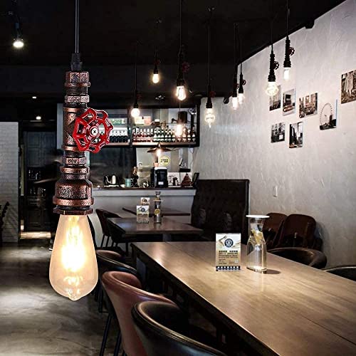 Lámpara de techo steampunk para crear un ambiente retro de cafetería en tu comedor