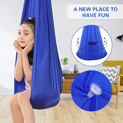 BLUNOA Balanço de terapia para adultos balanço sensorial para crianças interior exterior calmante ca
