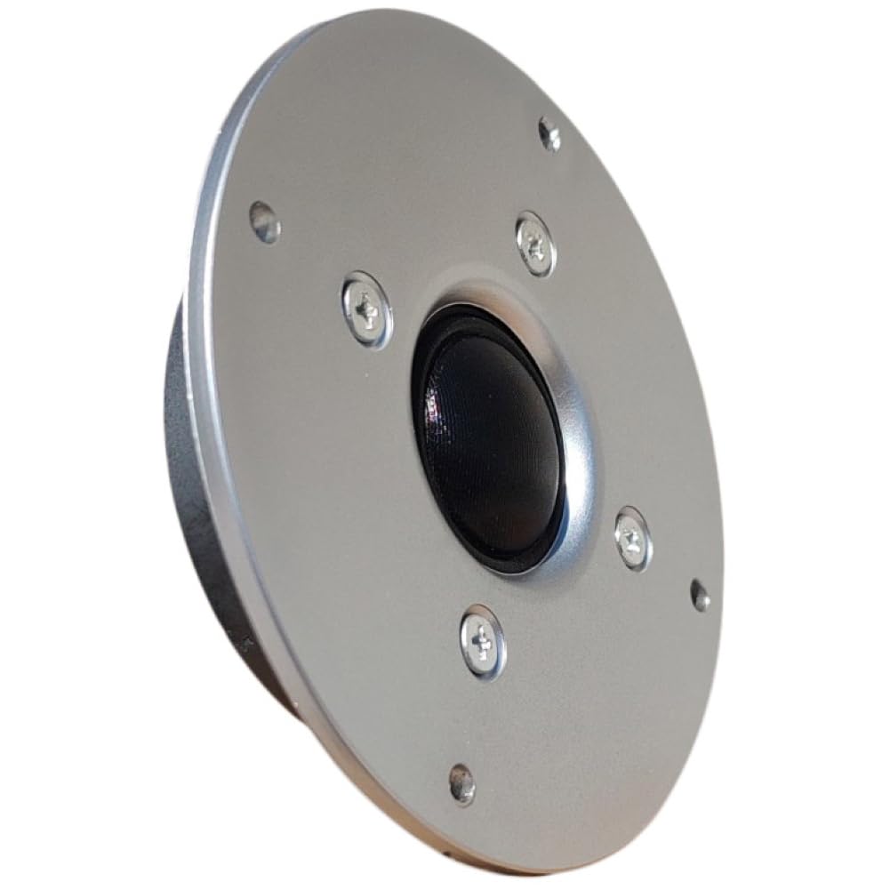 MASTER AUDIO 1 RSQ802/2 Tweeter de cúpula Driver 100 vatios rms 200 vatios máx 10,00 cm 100 mm 4" impedancia 8 ohmios 25 mm Bobina Ultra Slim Silver, 1 Pieza