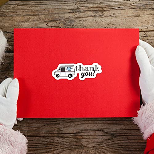 Muminglong 1.5 Inch Thank You For Delivering Sticker,Mail Carrier Sticker,Happy Mail For The Postman, Mail Man,Thank You Sticker,Packaging Sticker, 500 Pcs #TOP2