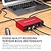 USB Audio Interface, 24Bit/192kHz Studio Recording, 48V Phantom Power, Zero-Latency Monitoring – Compatible with Mac/PC, DAWs, Ideal for Music Production, Podcasting & Voice Over