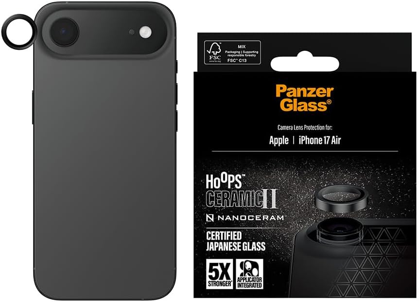 PanzerGlass® Hoops® Ceramic II Camera Lens Protector iPhone Air
