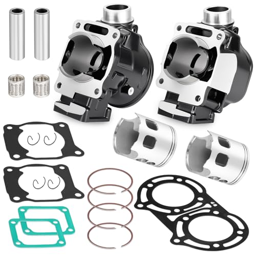 Top End Cylinder & Forged Piston Ring Gaskets Kit for Yamaha Banshee 350 1986-2006