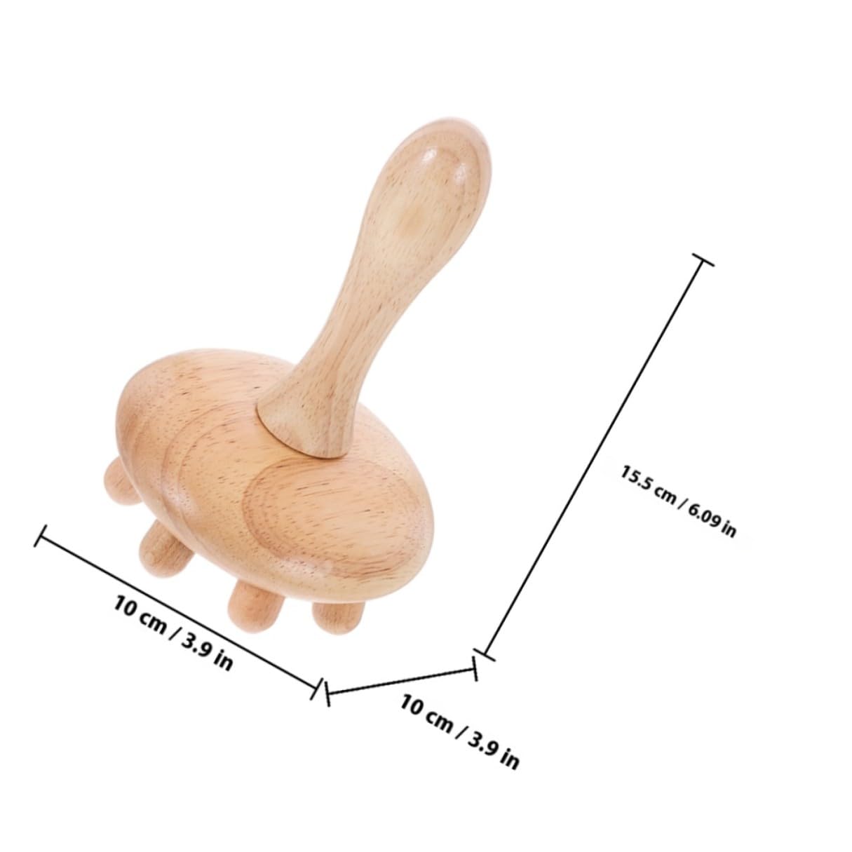 Peine de Masaje de Madera Diseño Práctico y Delicado Cuero Cabelludo 2 Piezas Masajeador que Alivia Dolores de Cabeza y Promueve la Circulación Sanguínea