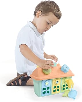 Bebek Çocuk Eğitici Bultak Ev Anahtarlı, Pastel Renkler, 1+ Yaş